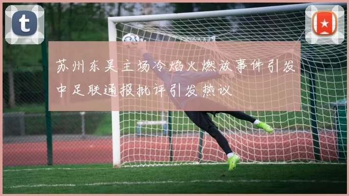 苏州东吴主场冷焰火燃放事件引发中足联通报批评引发热议